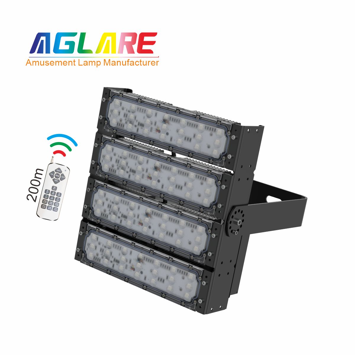 200W RGB彩色投光灯,变色户外射灯带遥？？？？？仄